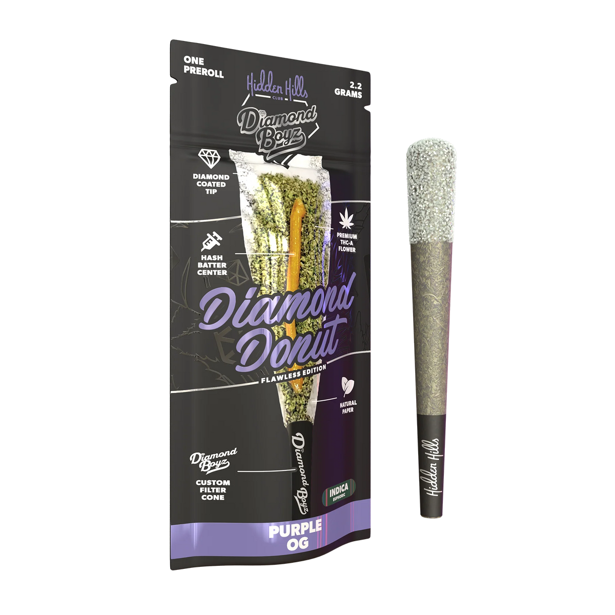 Hidden Hills Diamond Boyz 2.2 G Diamond Donut Preroll