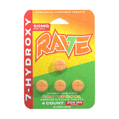 Rave 7-Hydroxymitragynine Tablets 4x50MG (200 MG Total)