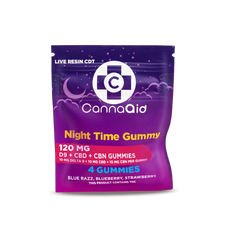 CannaAid Night Time D9+CBD+CBN Gummies (4pc)
