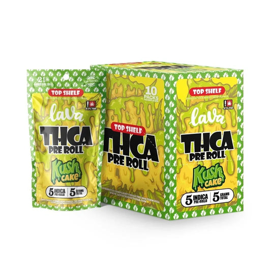 Lava Top Shelf THCA Prerolls(5 Count) (Copy)