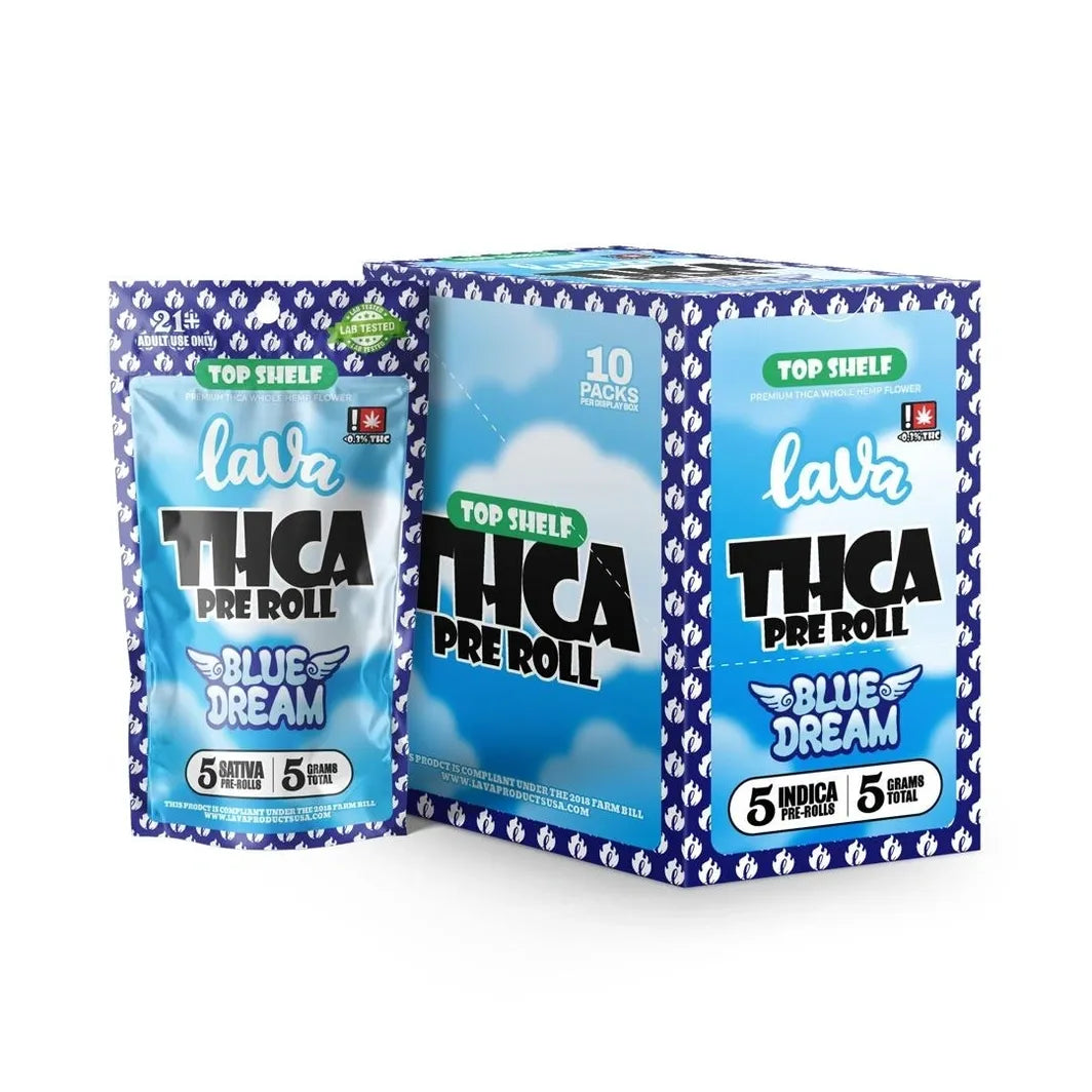 Lava Top Shelf THCA Prerolls(5 Count) (Copy)