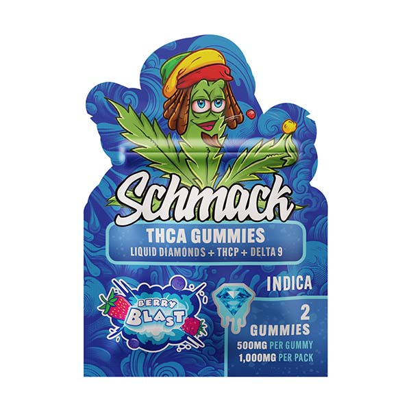 Schmack THCA Gummies Liquid Diamonds + ThcP + D9 2pc (1,000MG Total)