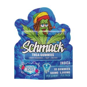 Schmack THCA Gummies Liquid Diamonds + ThcP + D9 10 pc (5,000MG Total)
