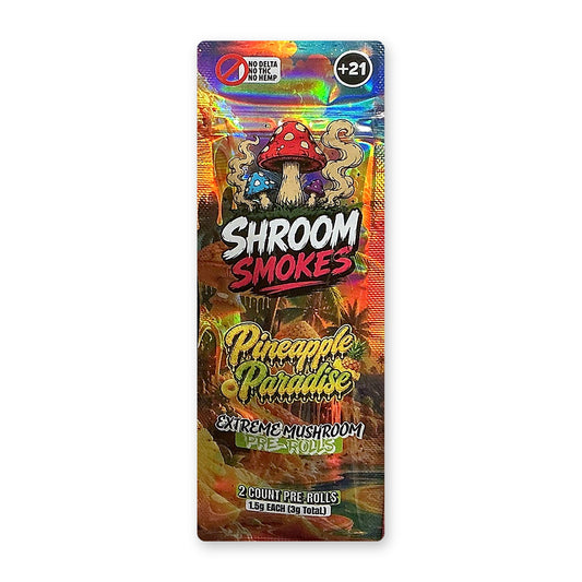 Shroom Smokes Extreme Mushroom Pre-Rolls Pineapple Paradise 2ct pouch