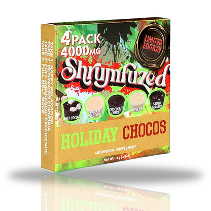 Shrumfuzed 4 Pack 3200 MG - Assorted Holiday Chocolates