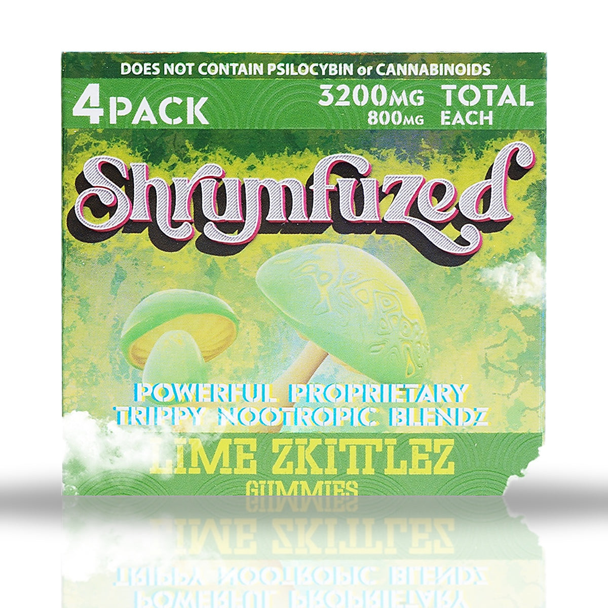 Shrumfuzed 4 Pack 3200 MG - Lime Zkittlez