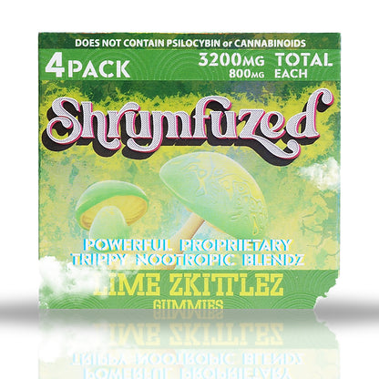 Shrumfuzed 4 Pack 3200 MG - Lime Zkittlez