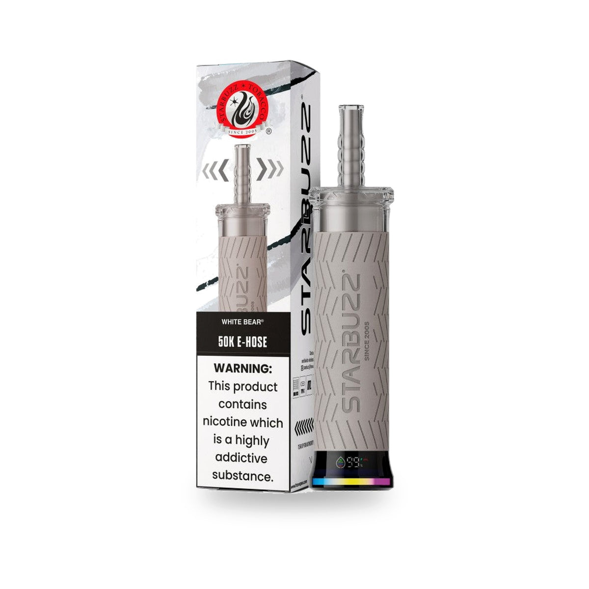 White Bear — box & device — Starbuzz 50K E-Hose