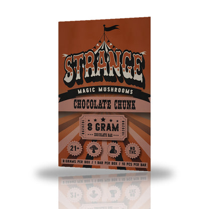 Strange Magic Mushrooms 8g Chocolate Bar - Chocolate Chunk