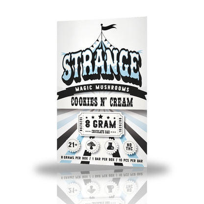 Strange Magic Mushrooms 8g Chocolate Bar - Cookies N' Cream