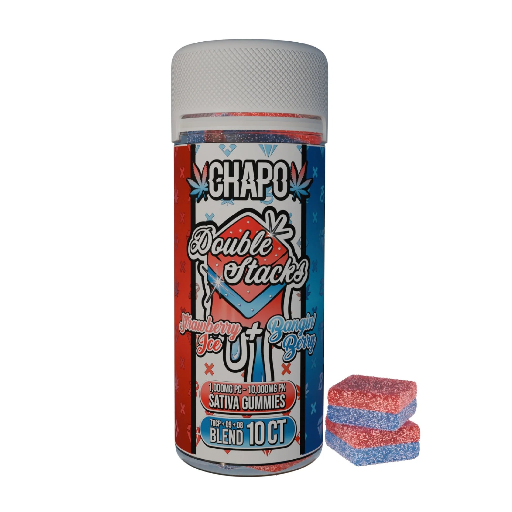 Chapo Double Stacks 10,000MG/PK Gummies (10ct)