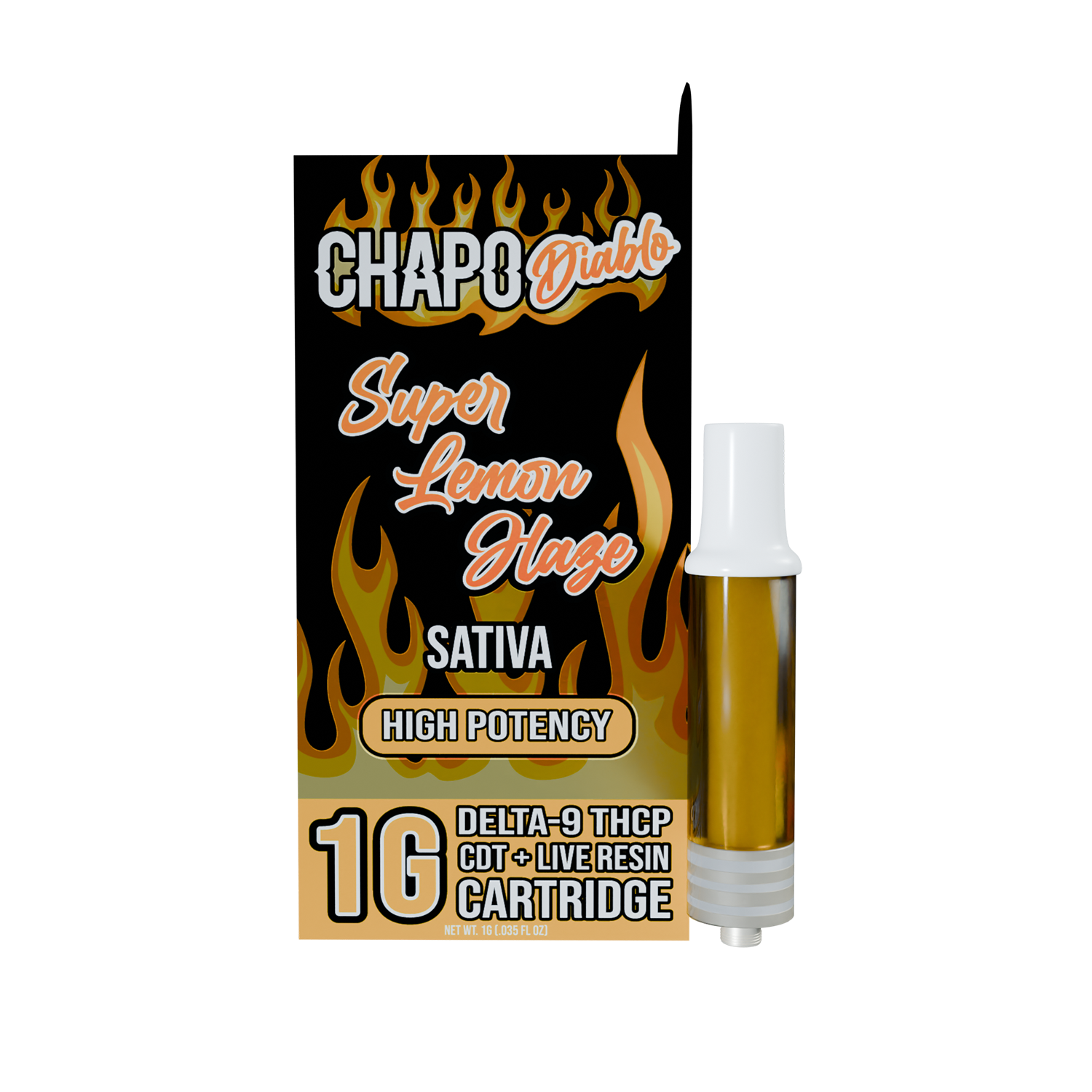 Chapo Diablo Delta-9 ThcP High Potency 1 Gram Cartirdges