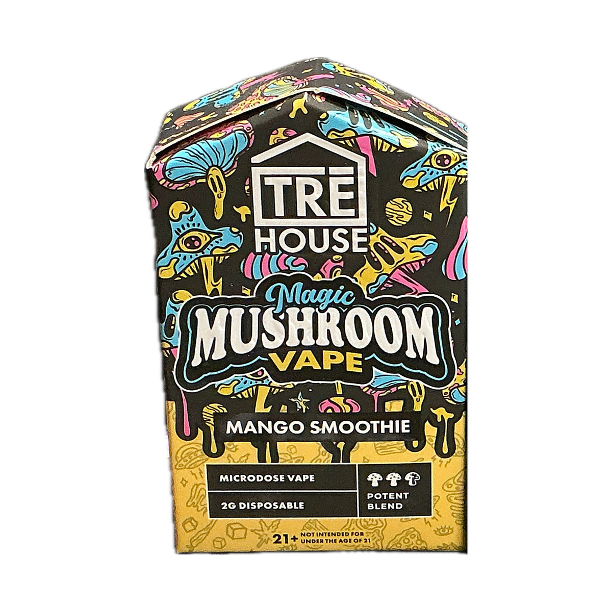 TRE House Magic Mushroom Microdose Vape 2G box, Mango Smoothie
