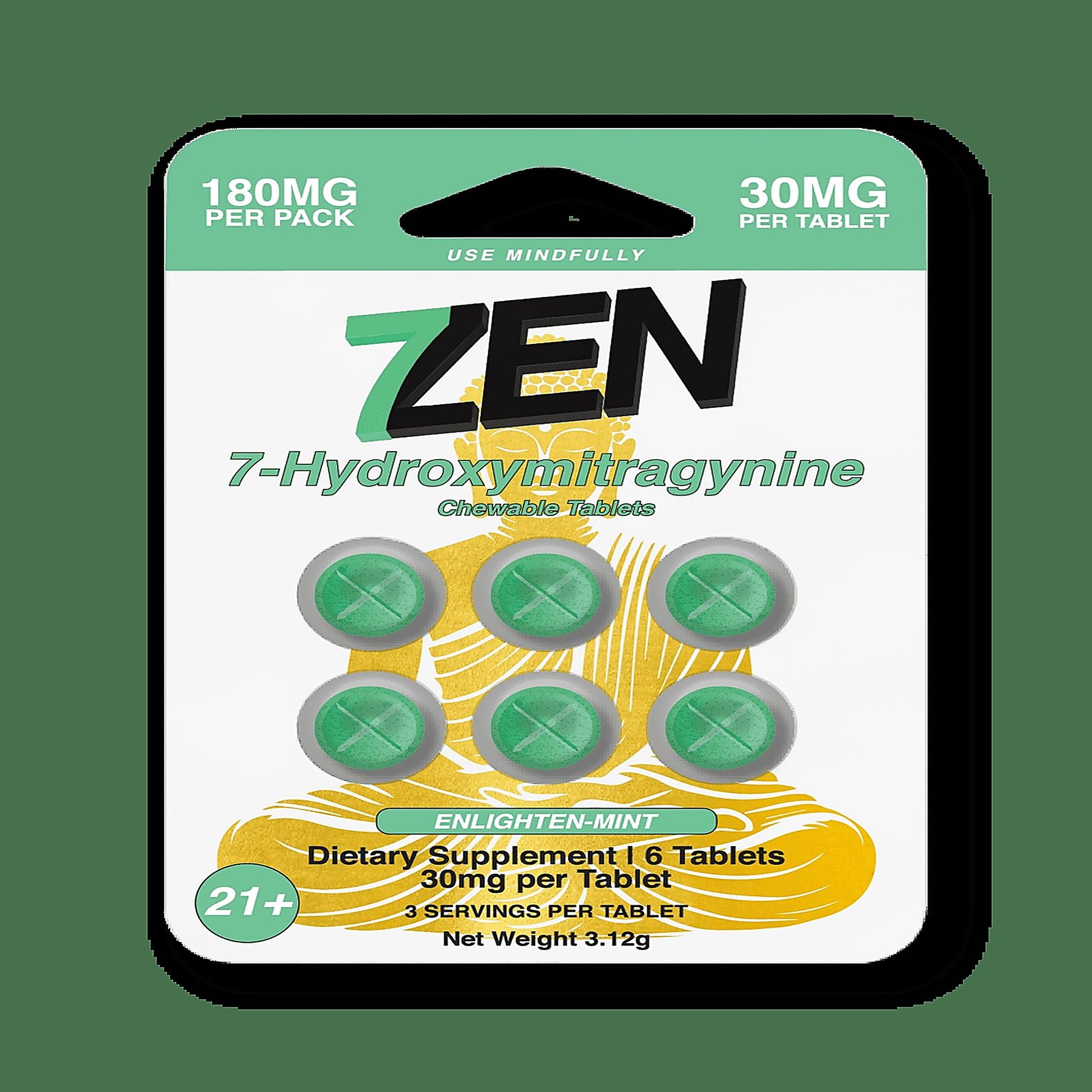 7Zen 7-Hydroxymitragynine 30MG Enlighten-Mint Blend - image 5