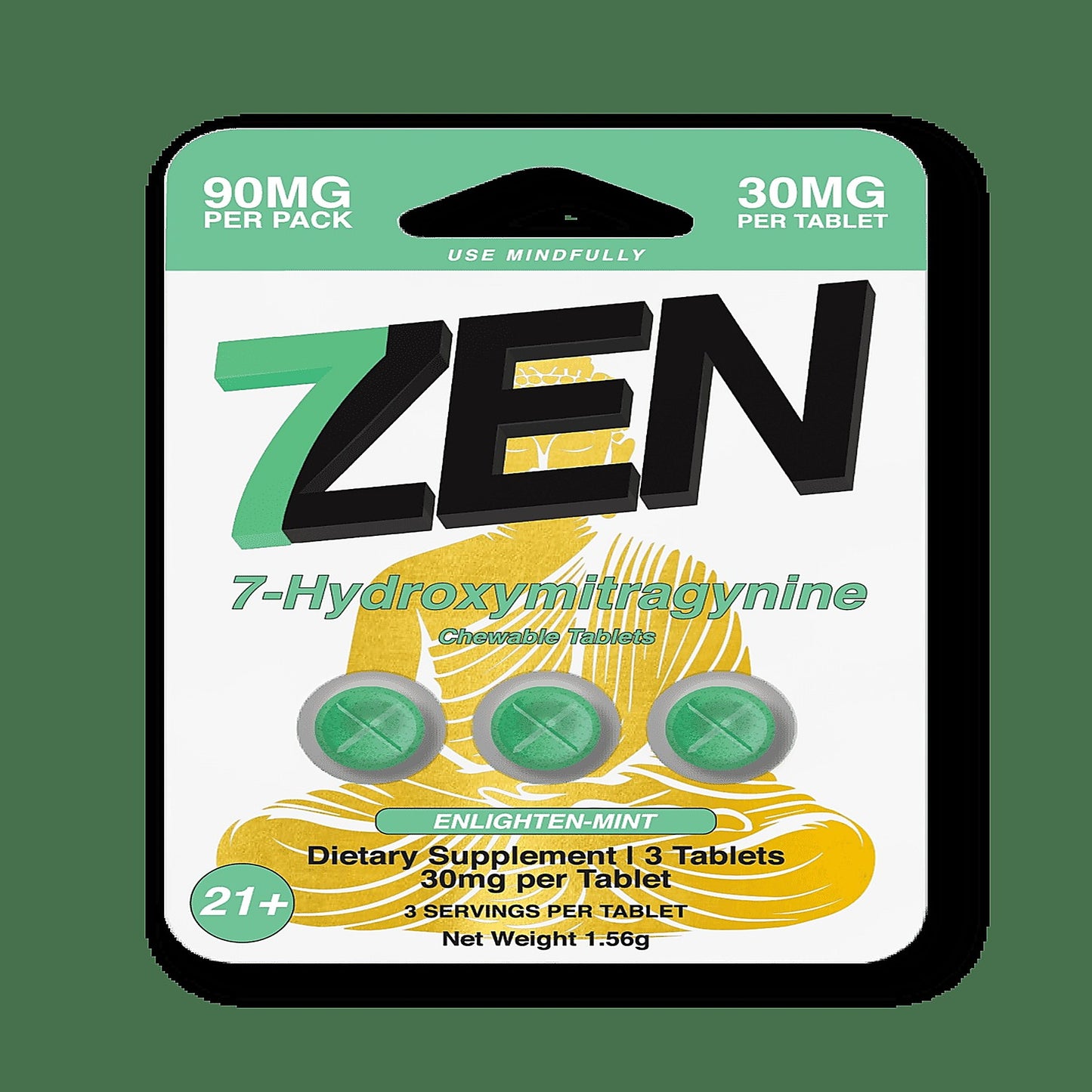 7Zen 7-Hydroxymitragynine 30MG 3 Pack Enlighten-Mint Blend - image 4