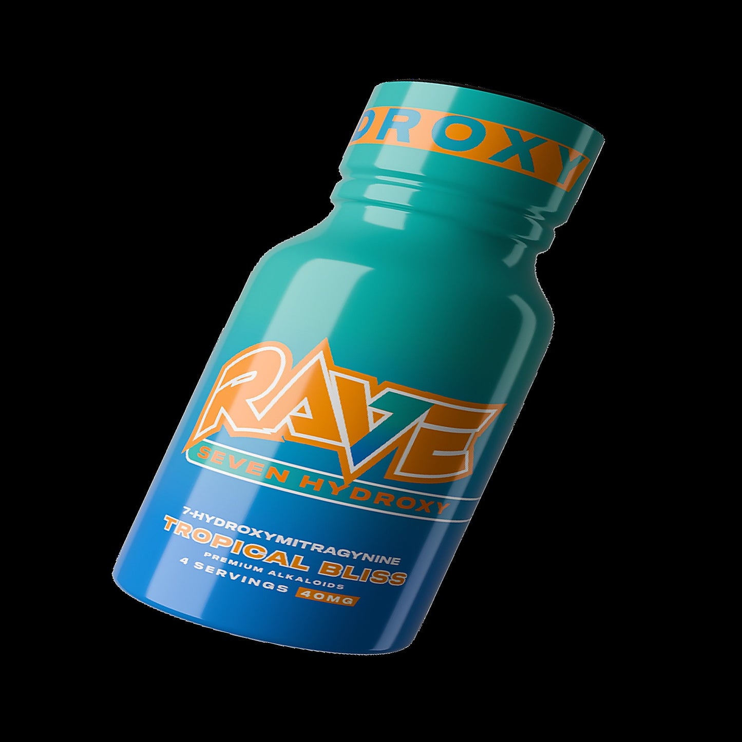 Rave 7-Hydroxymitragynine Fast Acting 3x40MG (120 MG Total) - Side View