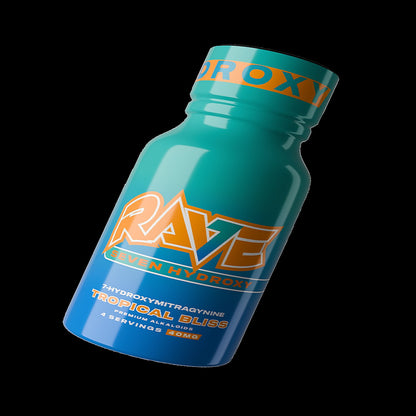 Rave 7-Hydroxymitragynine Fast Acting 3x40MG (120 MG Total) - Side View