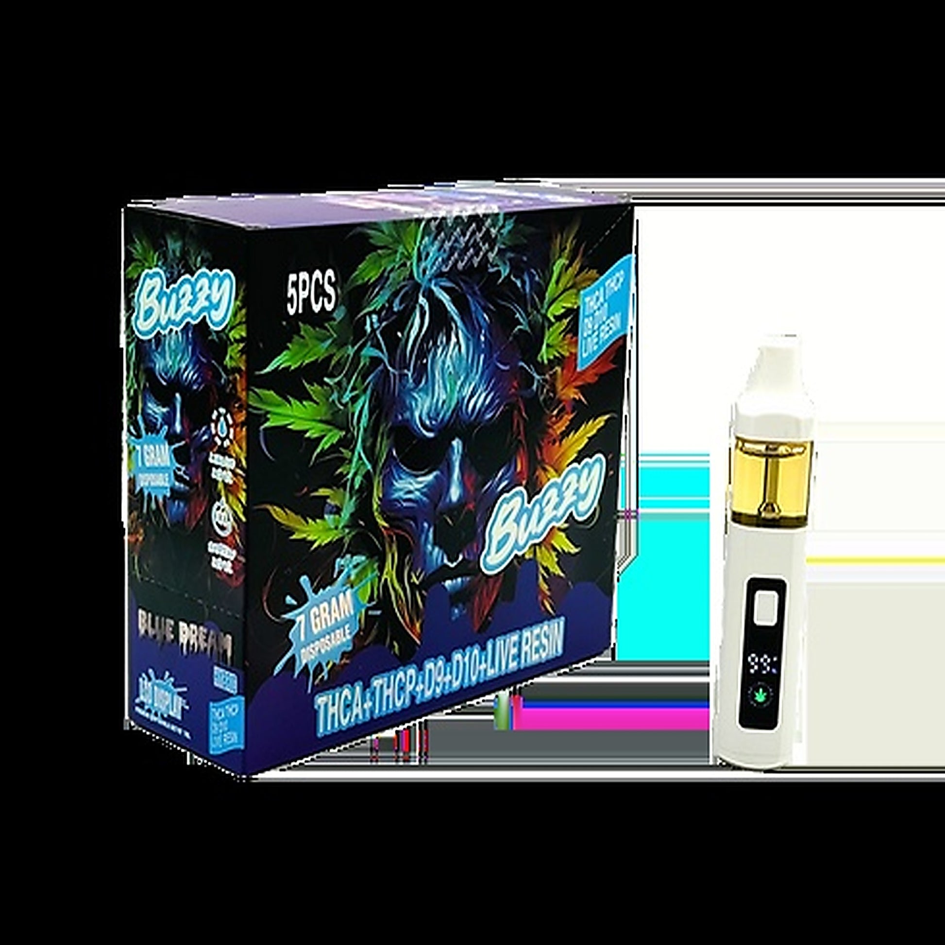 Buzzy 7 Gram Live Resin Disposable THCA+THCP - Additional View 3