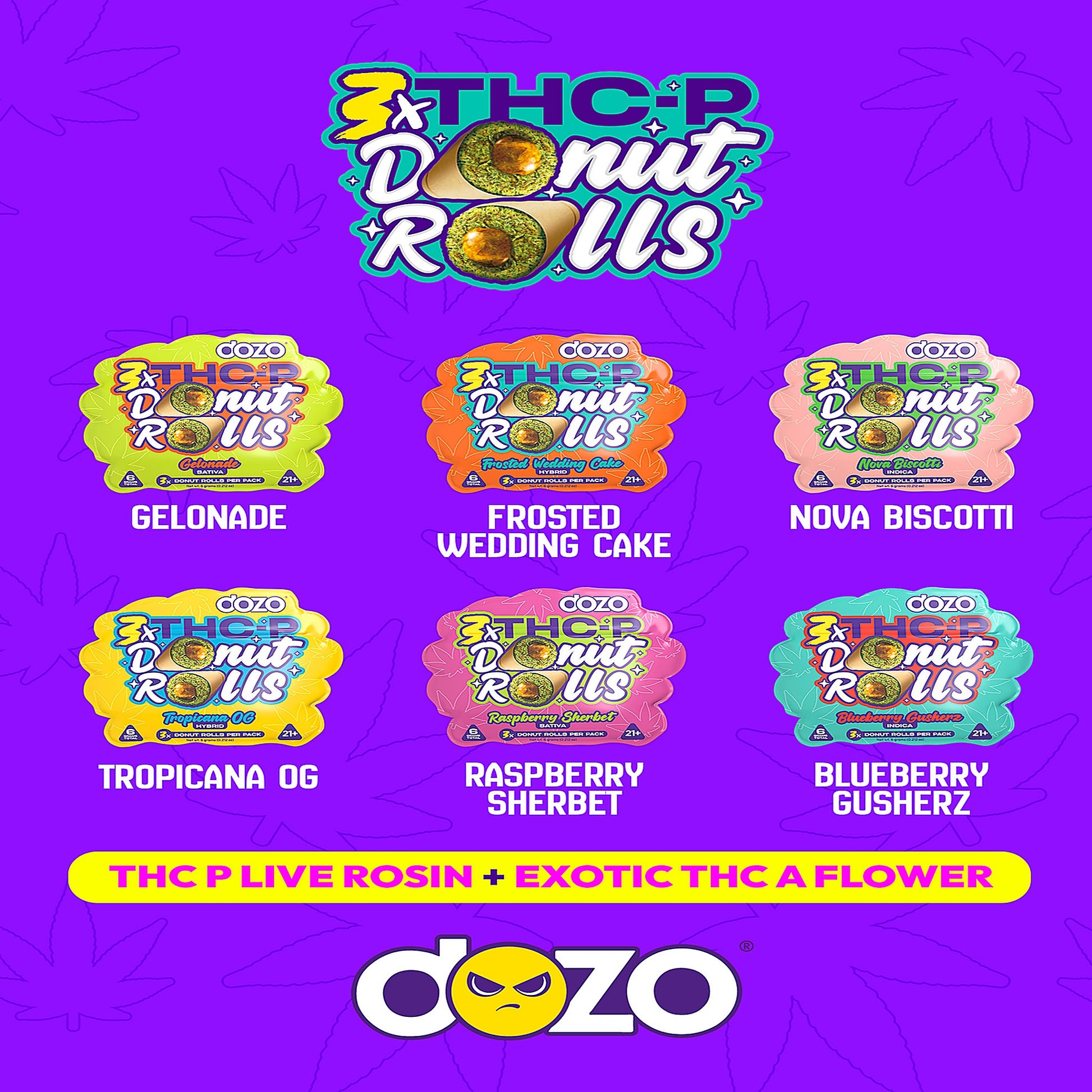 DOZO D9 MEGA Smashers Gummies 6,250MG Total (5pc) - View 7