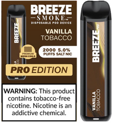 Breeze Smoke Pro 2000 Vanilla Tobacco