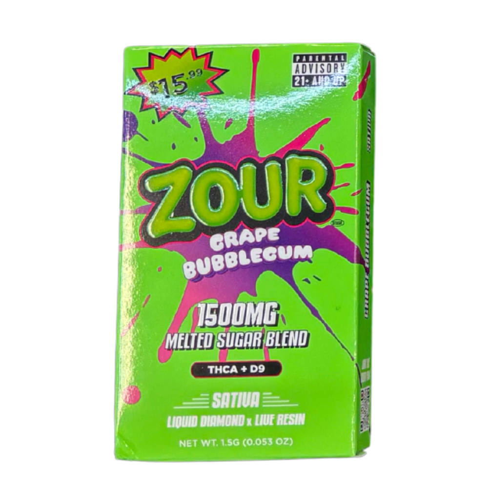 Zour THCA+D9 Liquid Diamond x Live Resin 1.5G Melted Sugar Blend Disposable