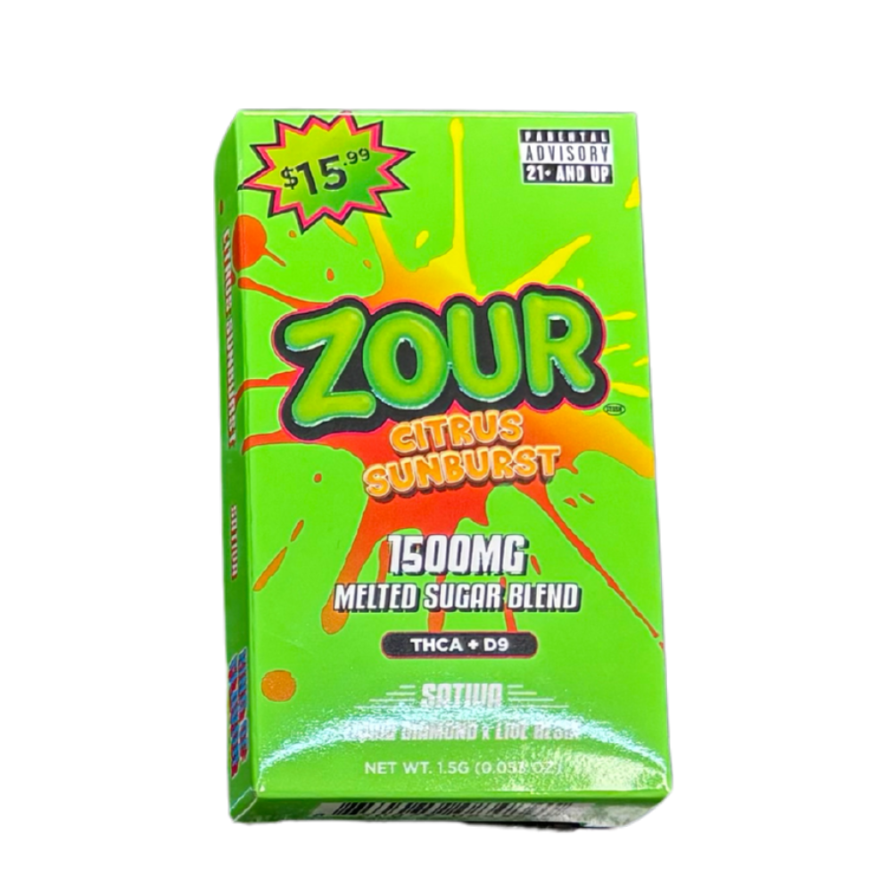 Zour THCA+D9 Liquid Diamond x Live Resin 1.5G Melted Sugar Blend Disposable