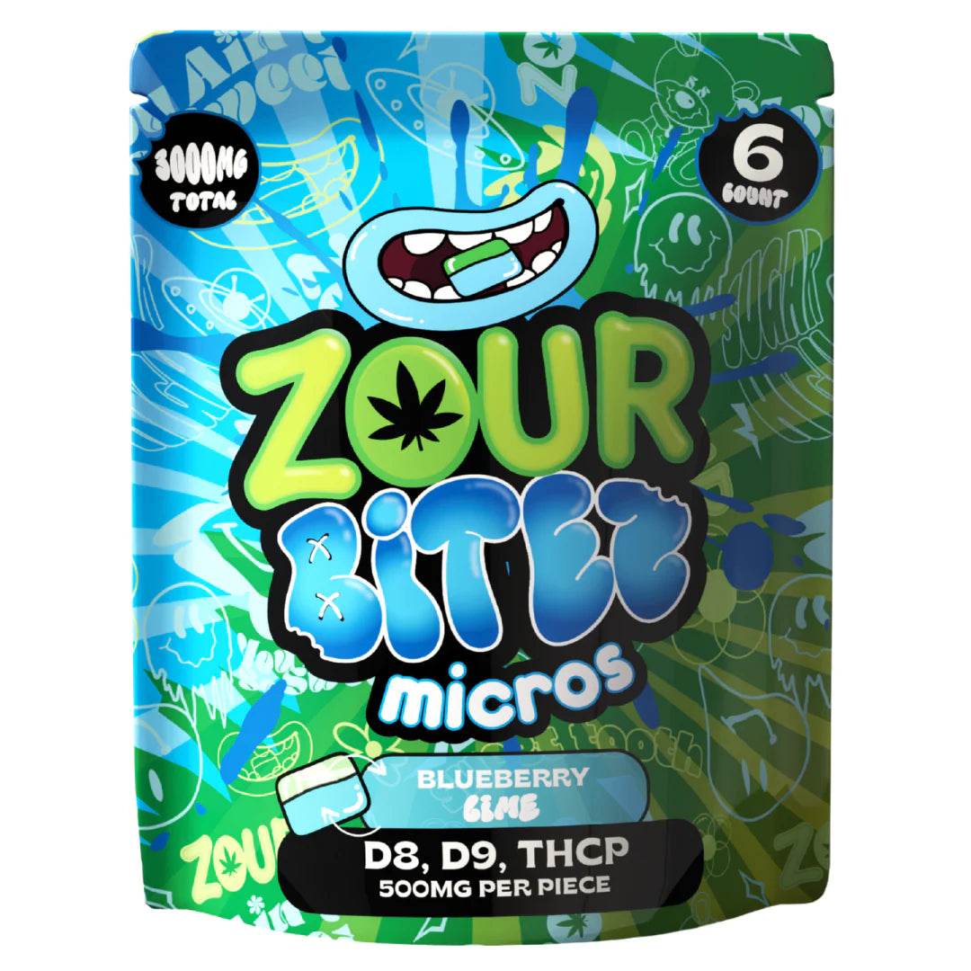 Zour Bitez Micros D8, D9, THCP 6PC/3,000MG Total