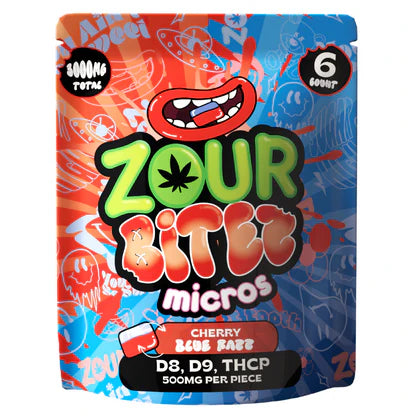 Zour Bitez Micros D8, D9, THCP 6PC/3,000MG Total