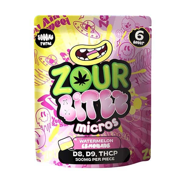 Zour Bitez Micros D8, D9, THCP 6PC/3,000MG Total