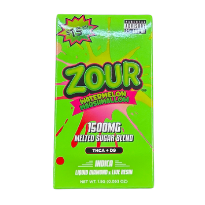 Zour THCA+D9 Liquid Diamond x Live Resin 1.5G Melted Sugar Blend Disposable