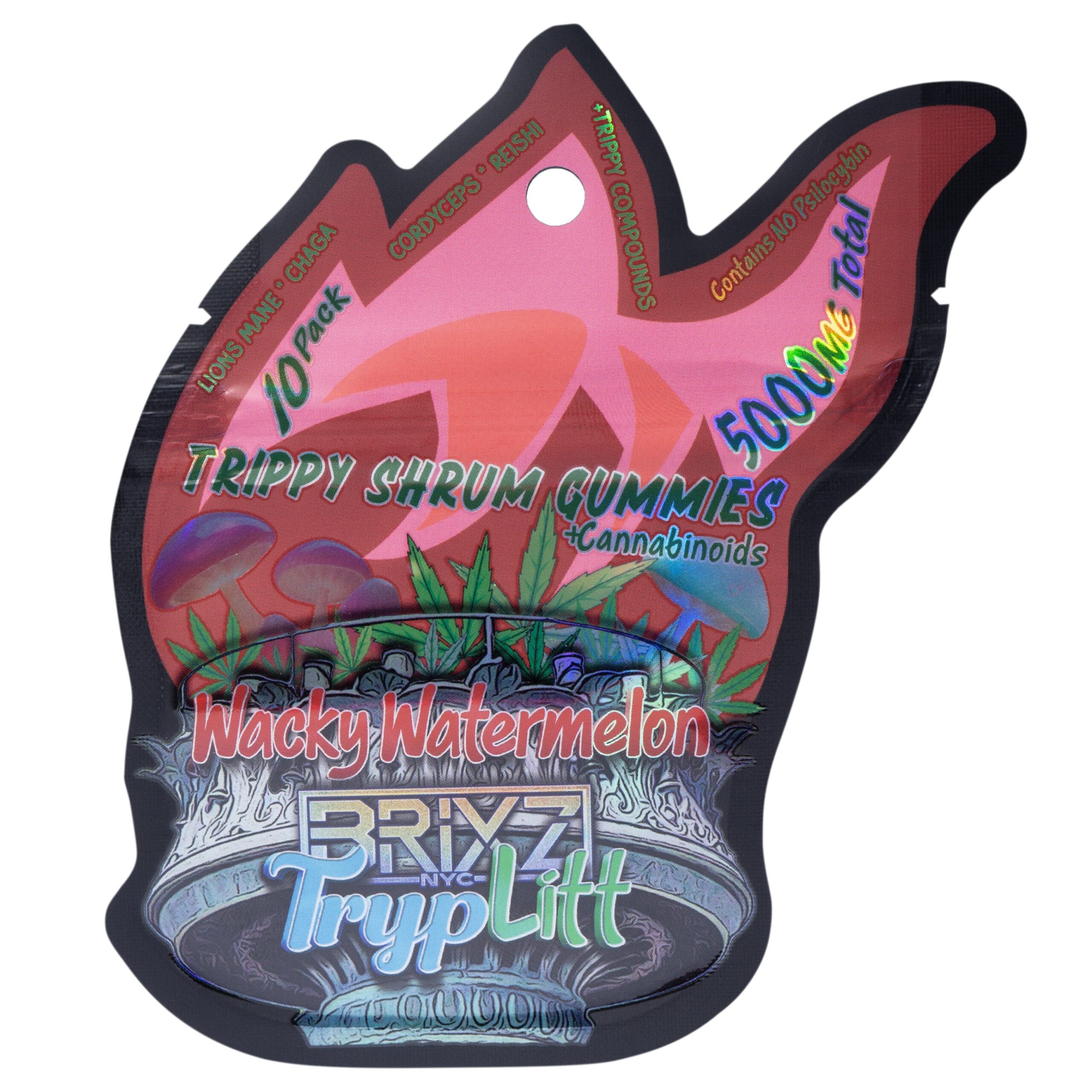 Brixz NYC TrypLitt Trippy Shroom Gummies + Cannabinoids 5000MG