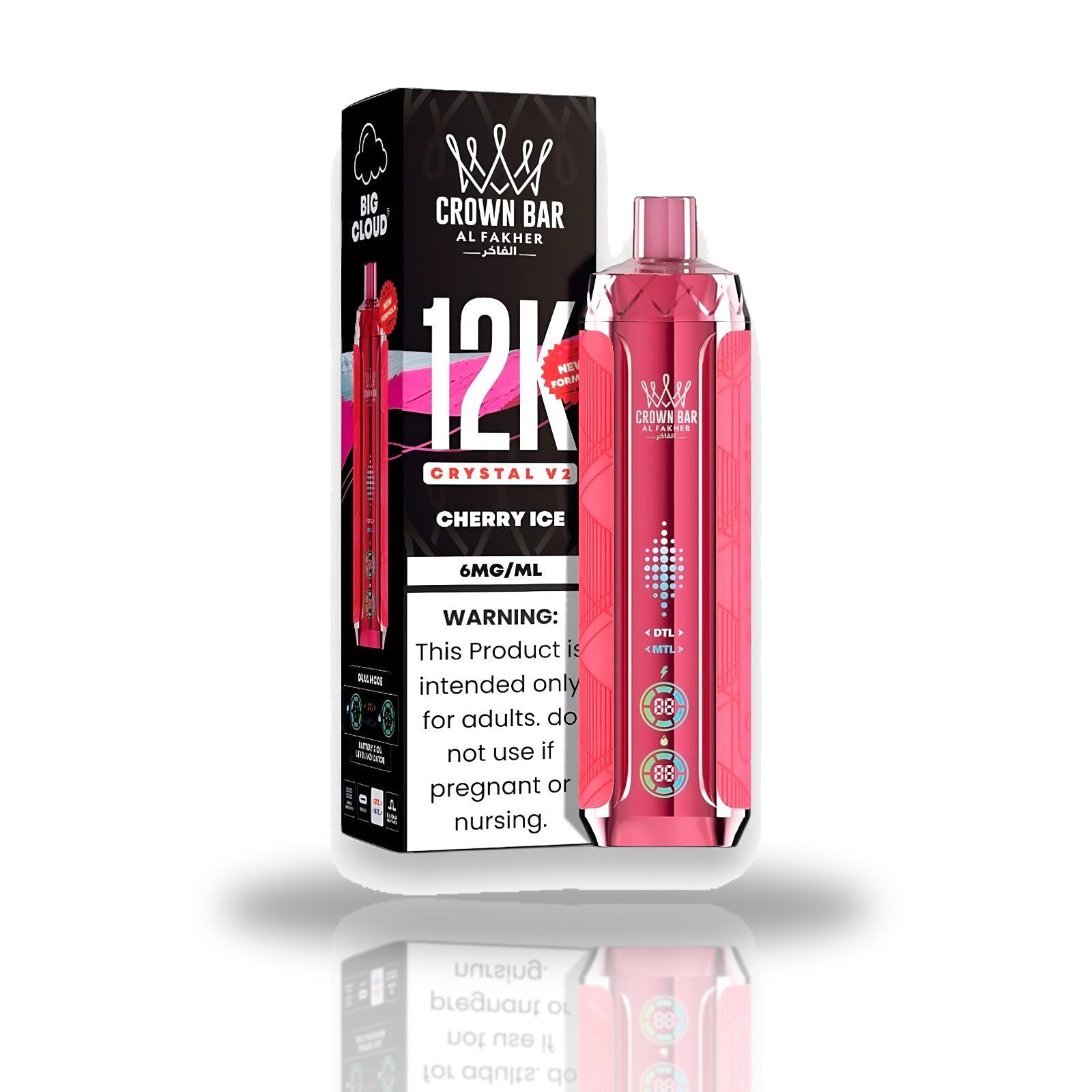 Crown Bar Al Fakher 12K Crystal V2 Disposable Vape
