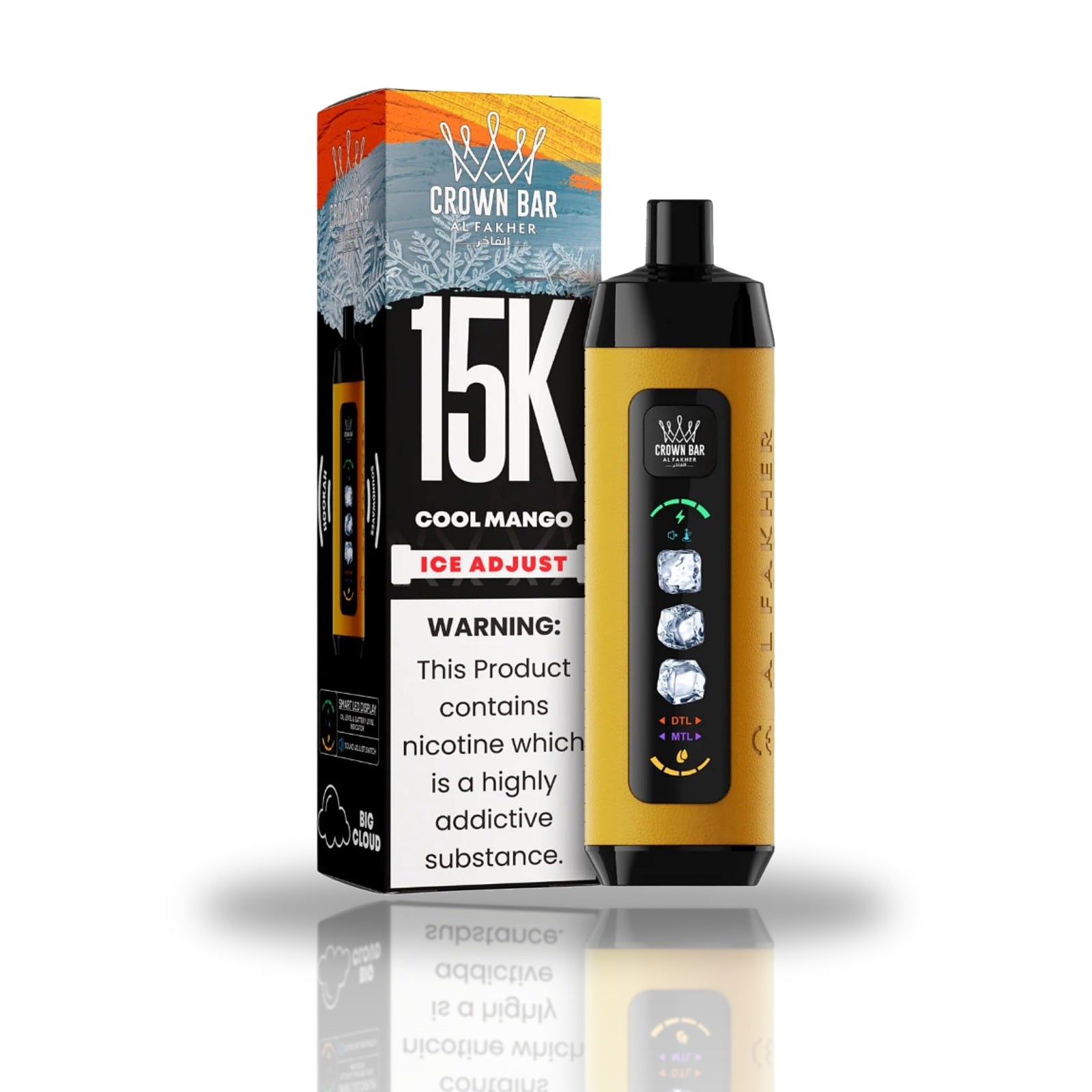 Crown Bar Al Fakher 15K Ice Adjust Disposable Vape