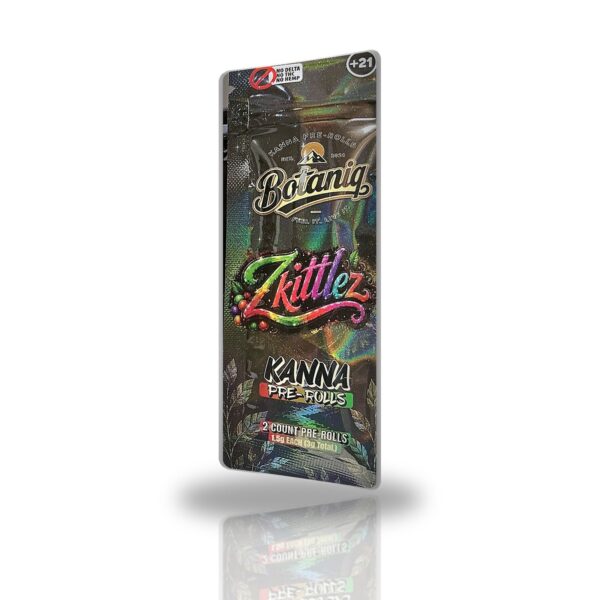 Botaniq Zkittlez kanna pre-rolls 2ct pouch