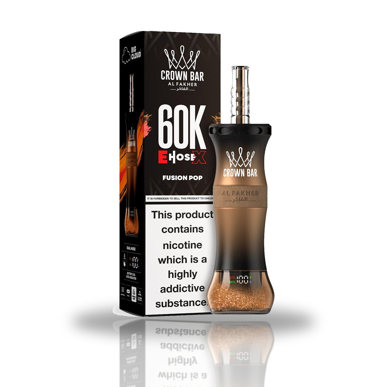 Al Fakher Crown Bar 60K E-Hose X Disposable Vape