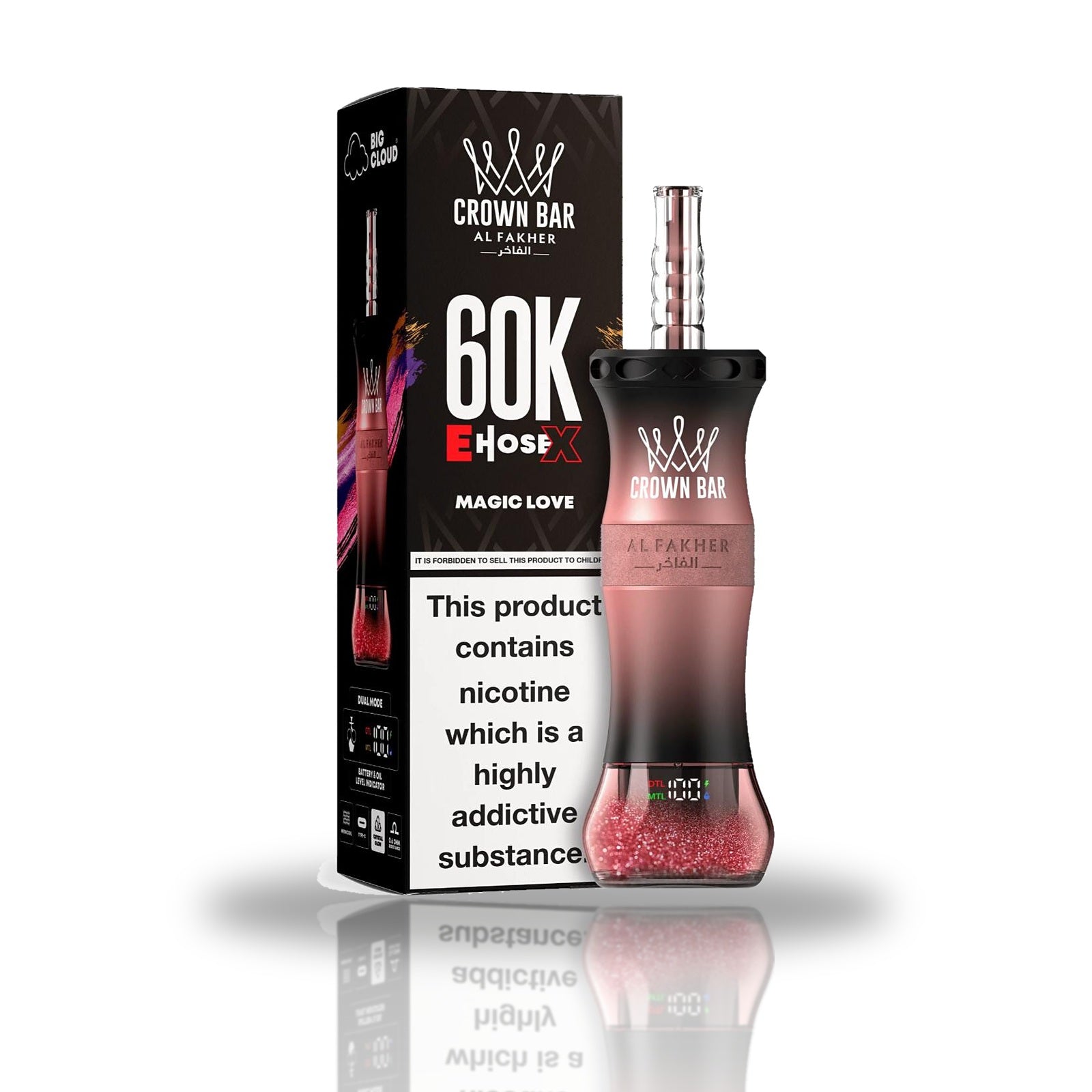 Al Fakher Crown Bar 60K E-Hose X Disposable Vape