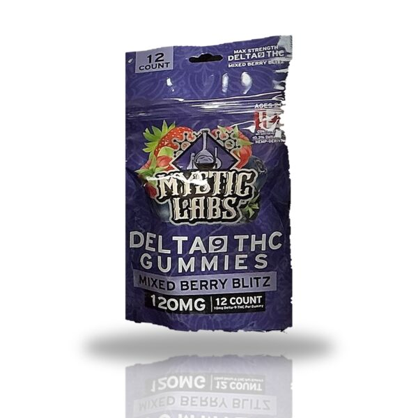 Mystic Labs Delta 9 THC Gummies 12ct — Mixed Berry Blitz