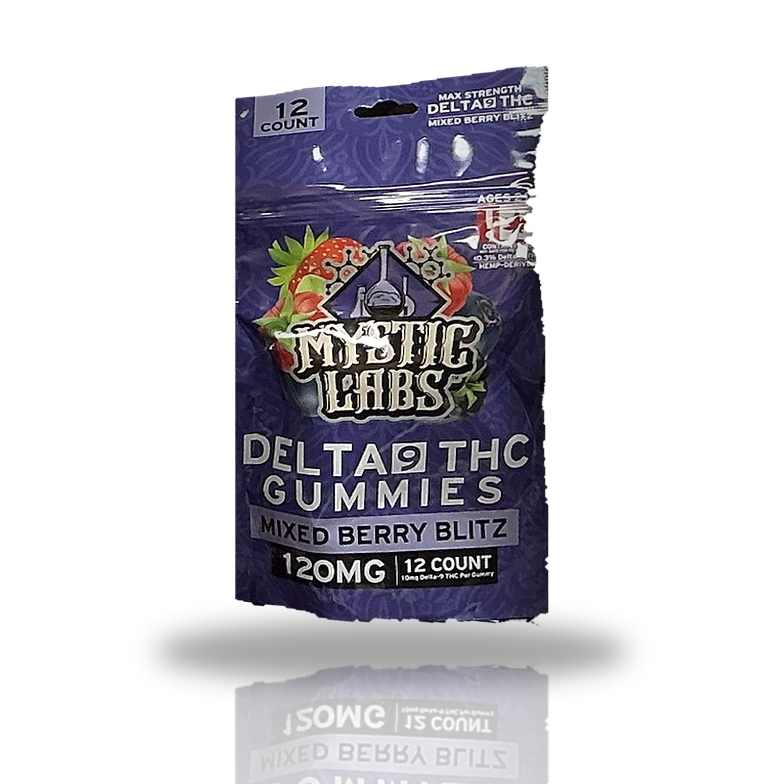 Mystic Labs Delta 9 THC Gummies 12ct — Mixed Berry Blitz