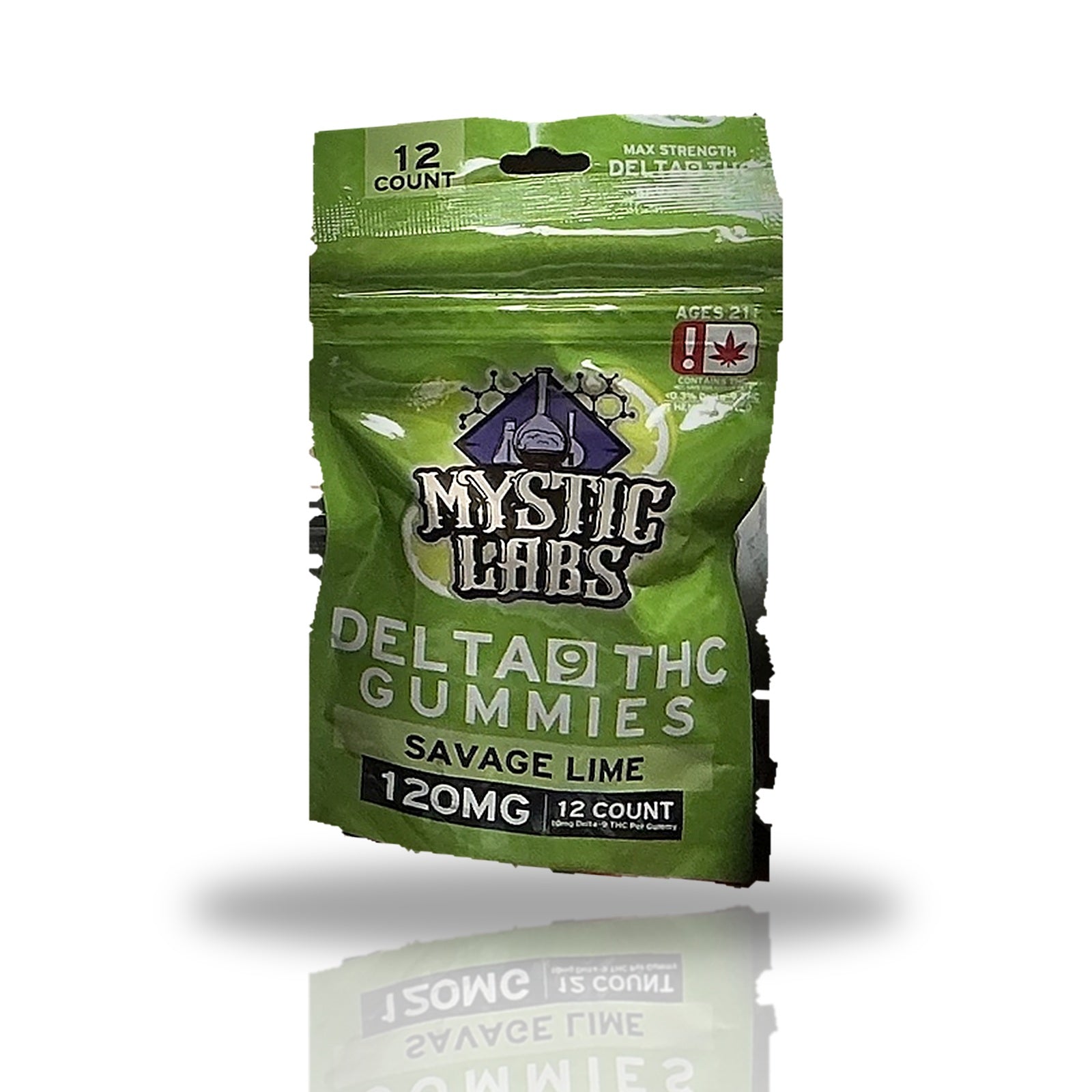 Mystic Labs Delta 9 THC Gummies 12ct — Savage Lime