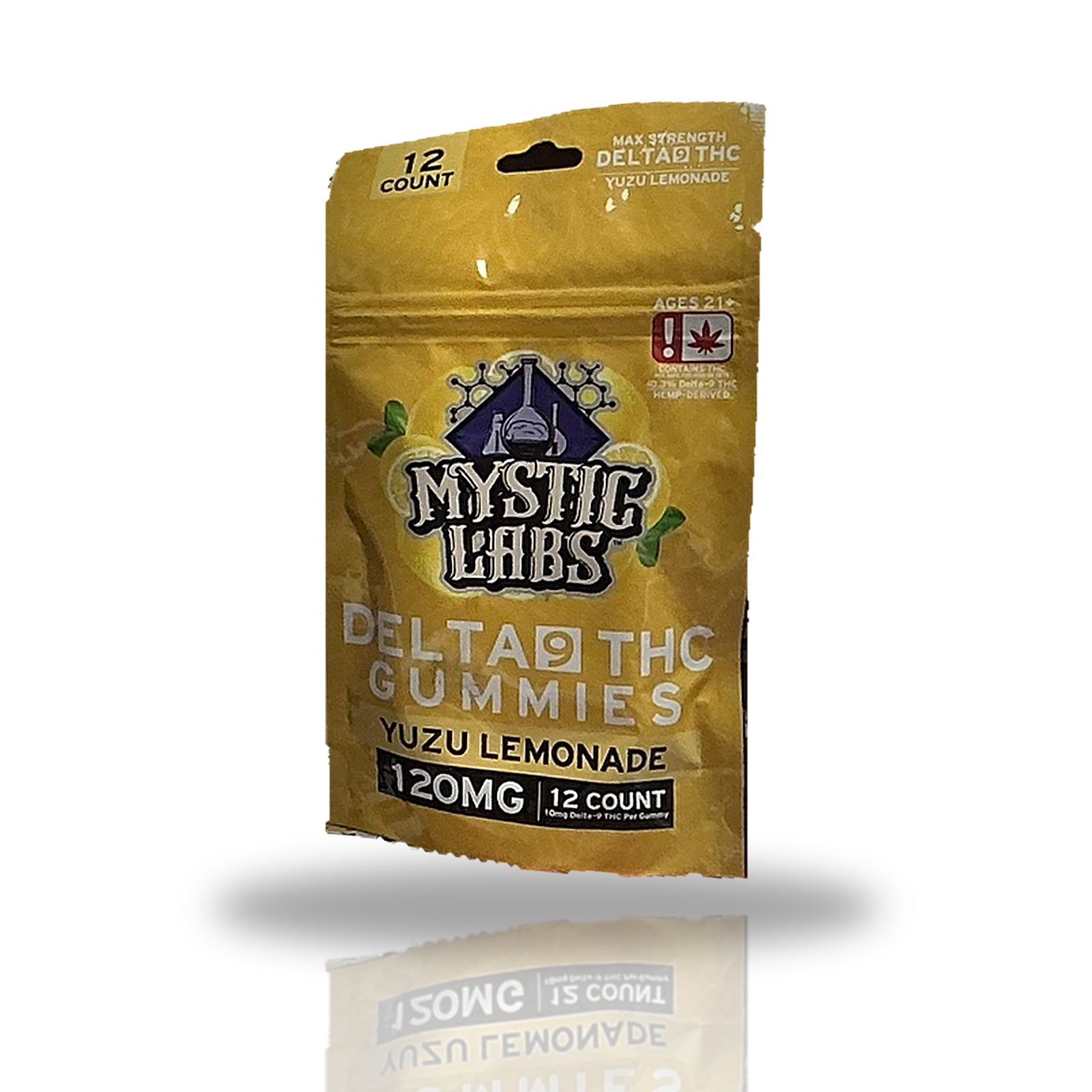 Mystic Labs Delta 9 THC Gummies 12ct — Yuzu Lemonade