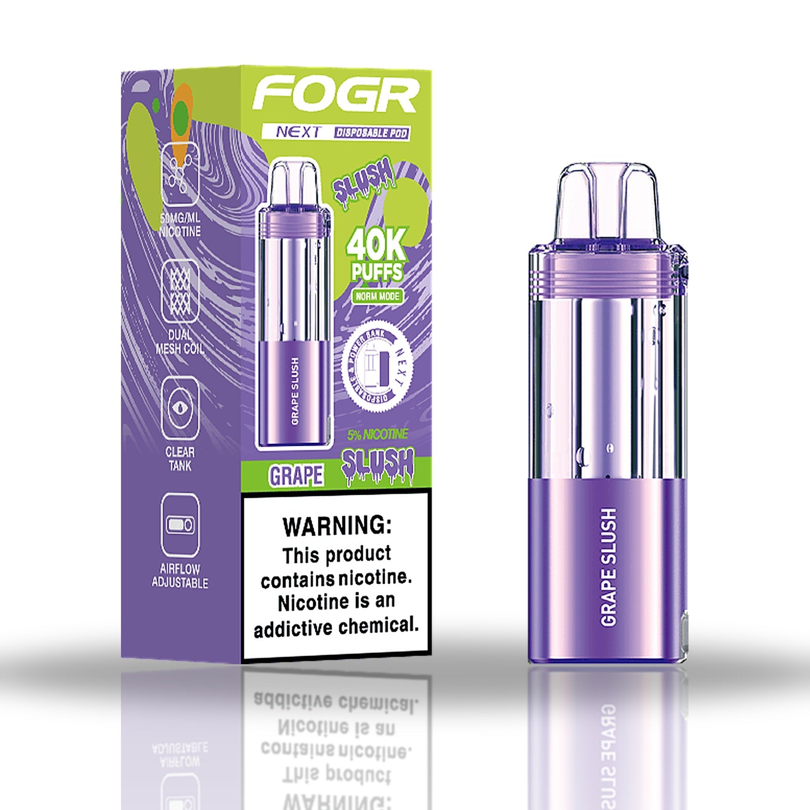 Fogr NEXT Disposable POD 40K (Foger Compatible)