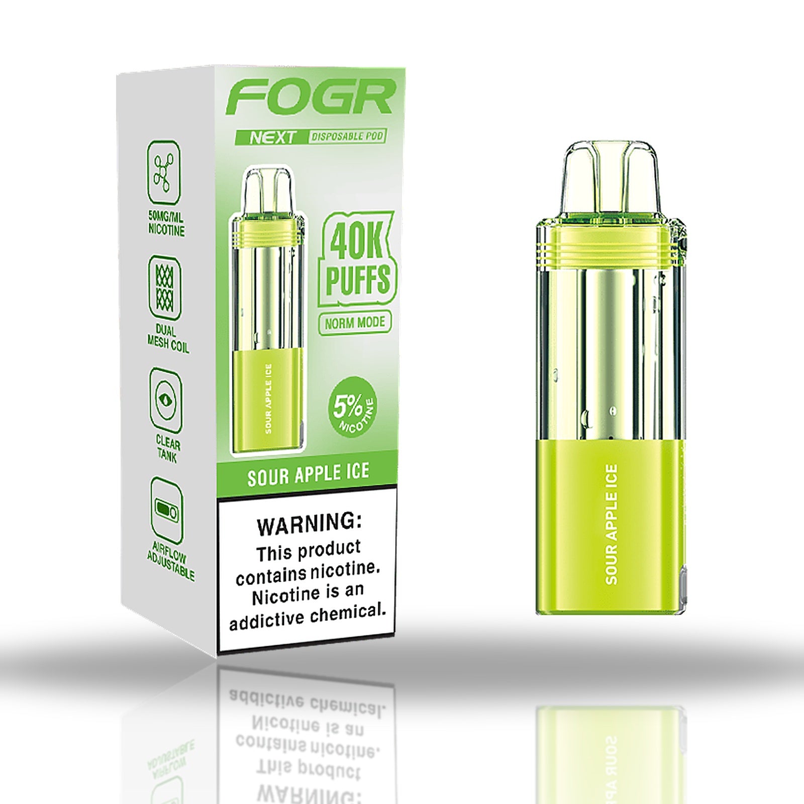 Fogr NEXT Disposable POD 40K (Foger Compatible)