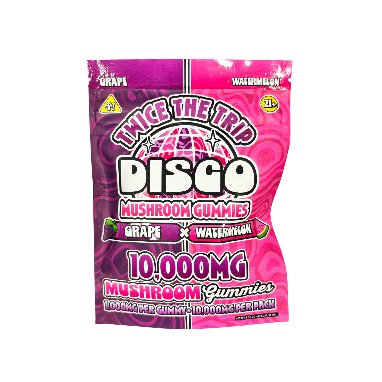 Disco Twice the Trip Mushroom Gummies 10ct (10,000MG Total)