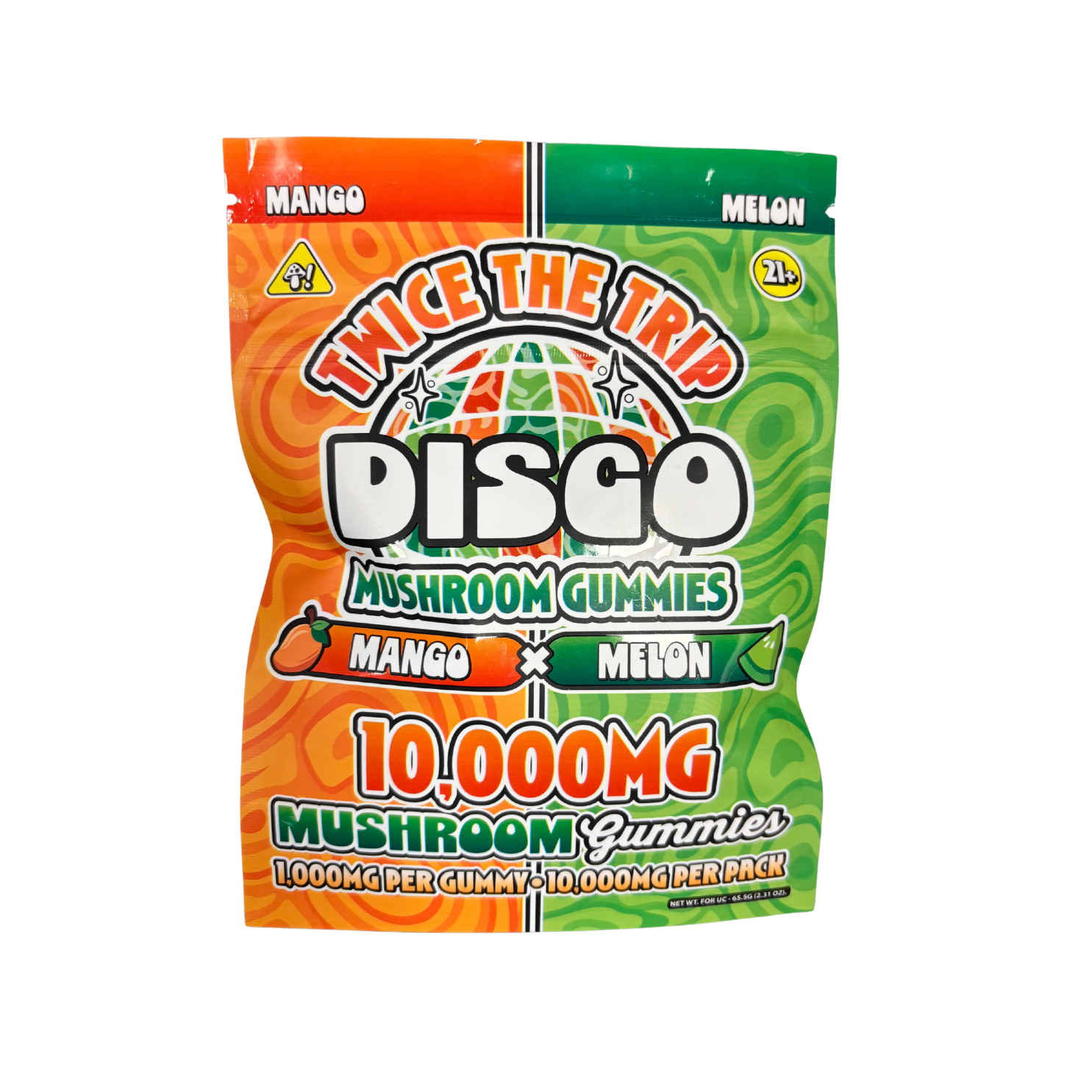 Disco Twice the Trip Mushroom Gummies 10ct (10,000MG Total)