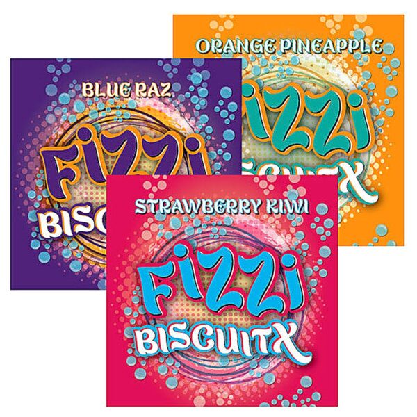 Fizzi BiscuitX Mushroom Tablets - Close-Up View