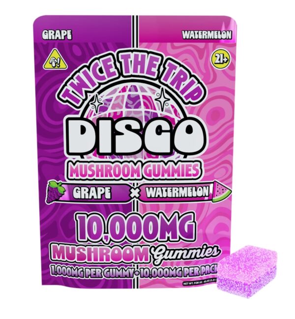 Disco Twice the Trip Mushroom Gummies 2ct (2,000MG Total)