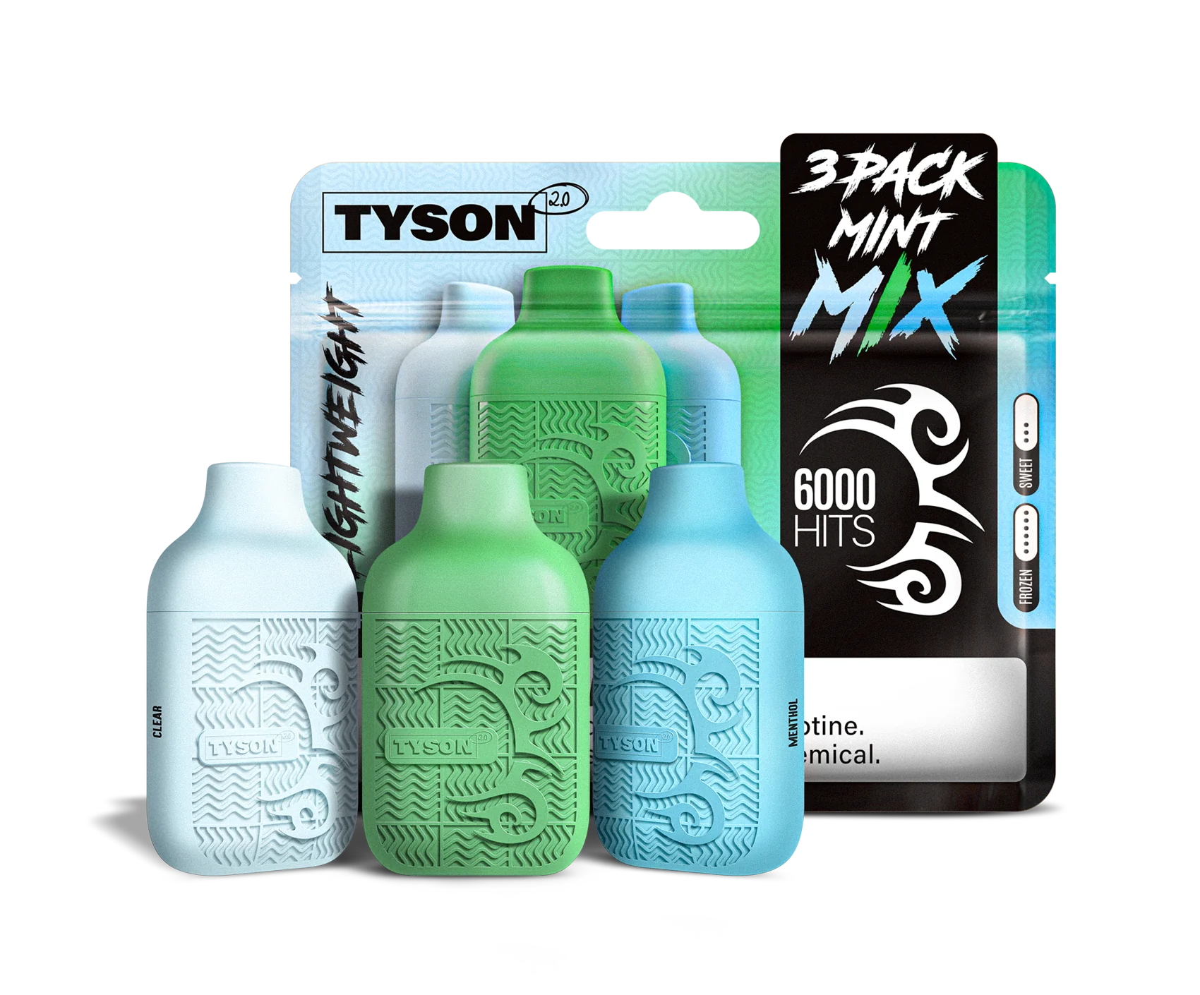 Tyson 3 Pack Lightweight 6000 Hits