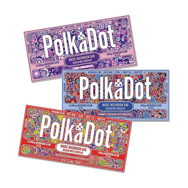 PolkaDot Mushroom Blend Chocolate Bar 500mg - View 7