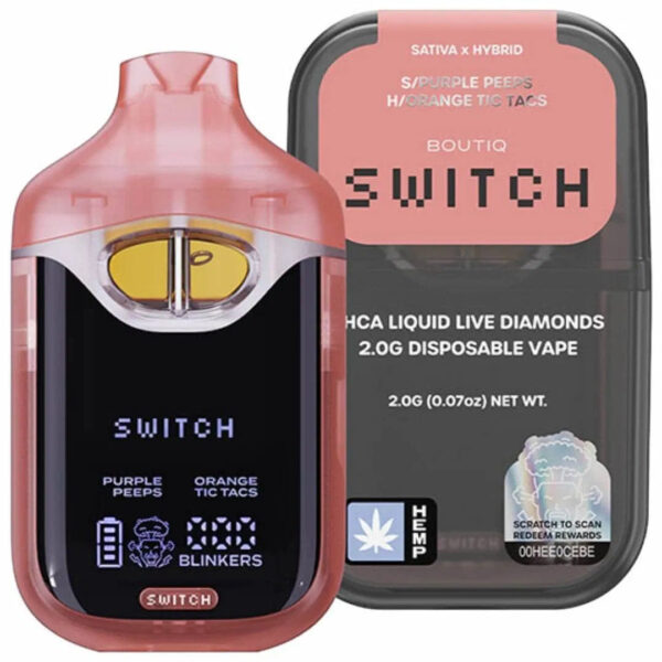 Boutiq Switch THC-A Liquid Live Diamond 2.0G Disposable