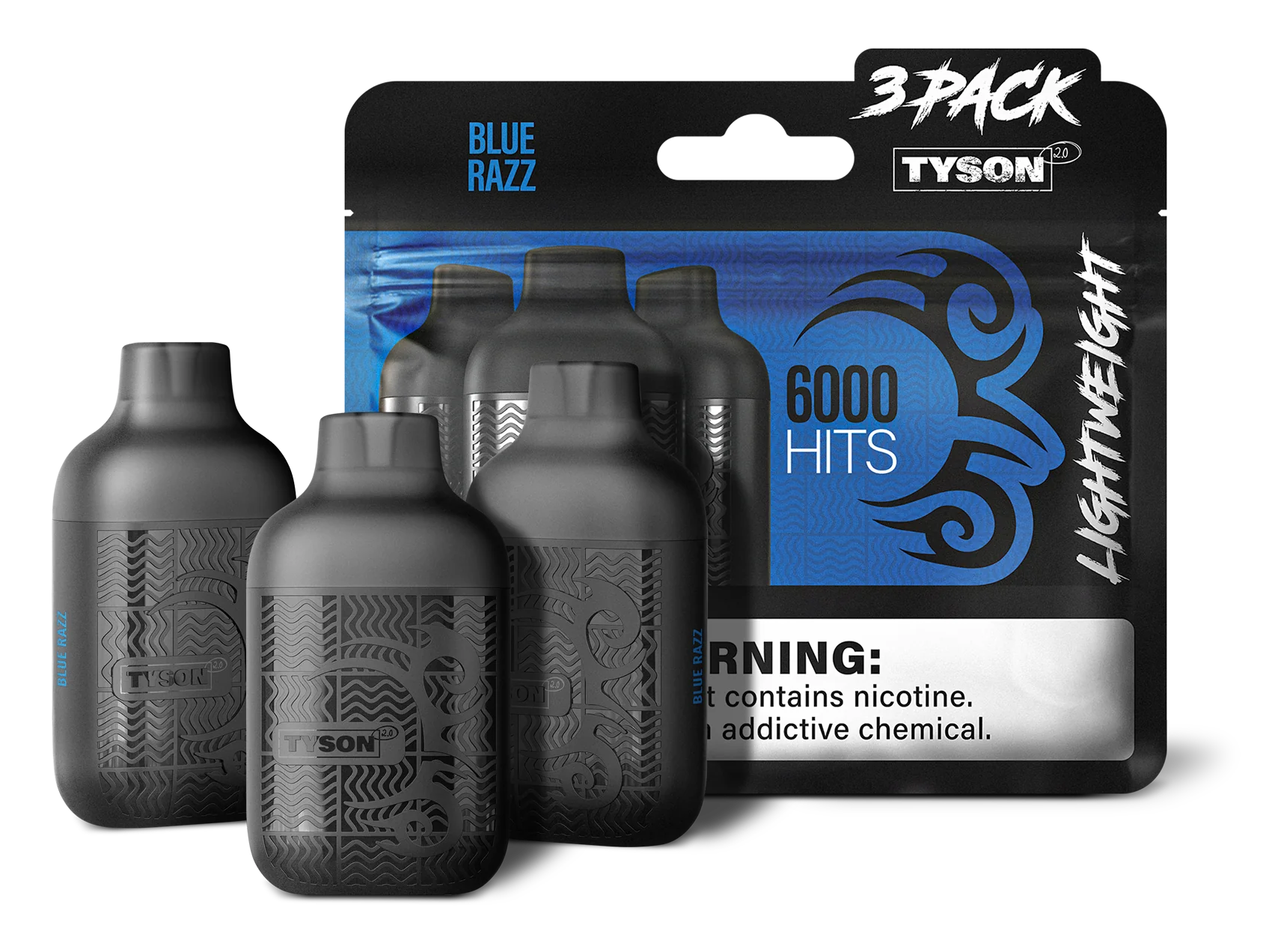 Tyson 3 Pack Lightweight 6000 Hits